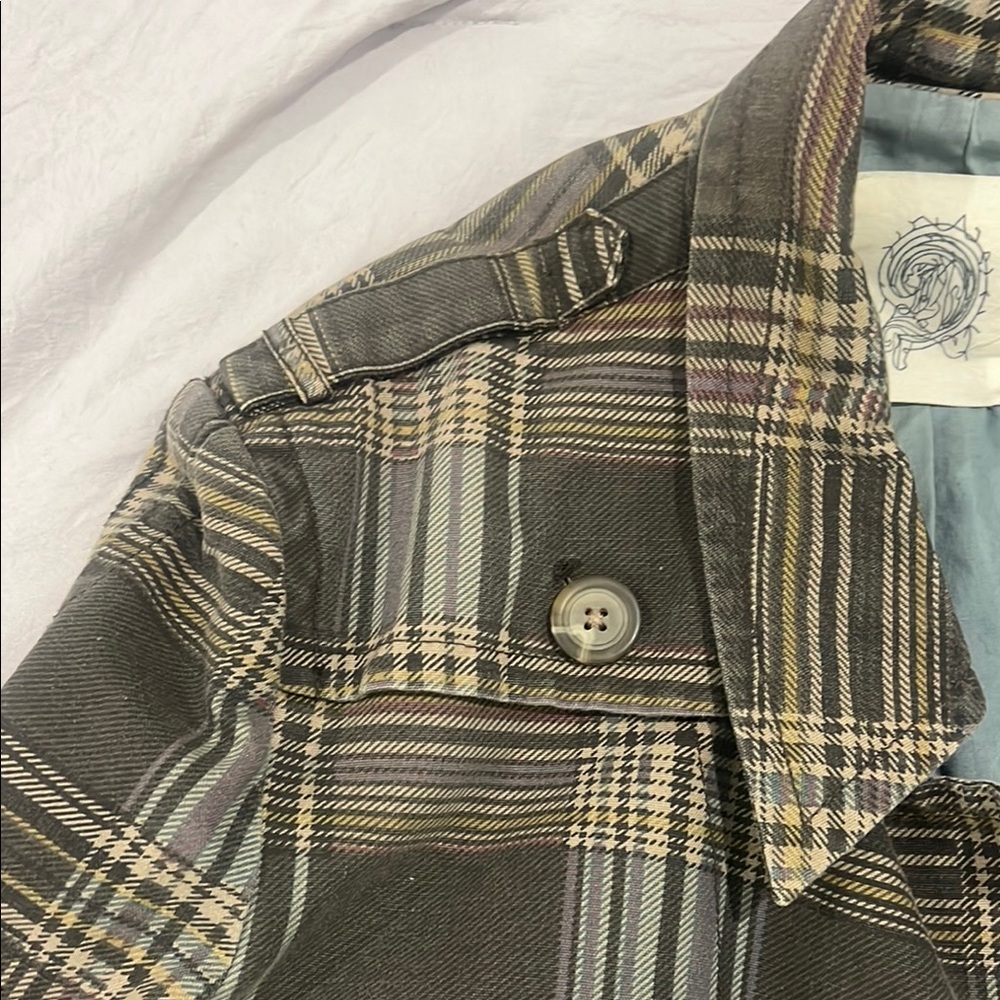 Plaid Button-Up Jacket - Picture 9 of 13